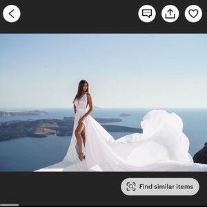 White flying dress from etsy